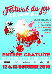 5ème Festival du jeu. Du 12 au 13 octobre 2019 à NOYAL PONTIVY. Morbihan. 